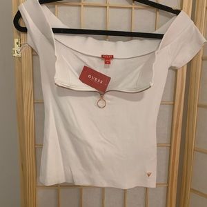 Guess off the shoulder top